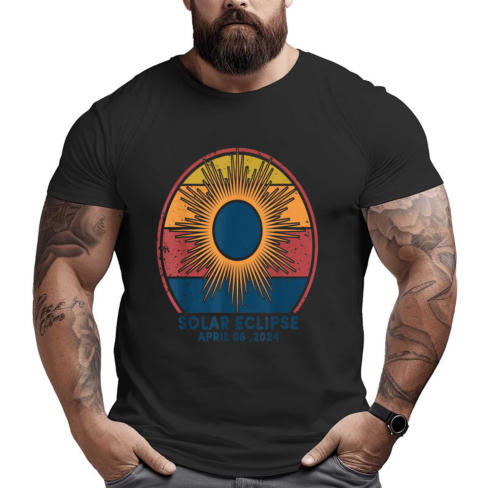 Solar Eclipse 2024 Total Solar Eclipse April 8 2024 Vintage T-shirt