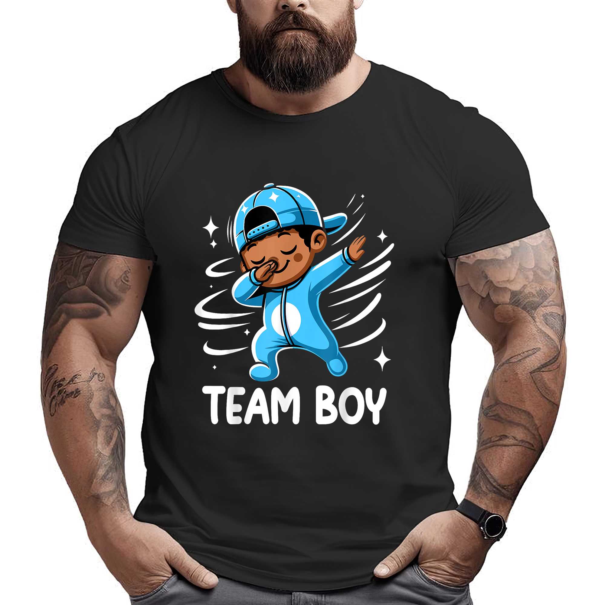 Gender Reveal Party Team Boy Baby Announcement T-shirt