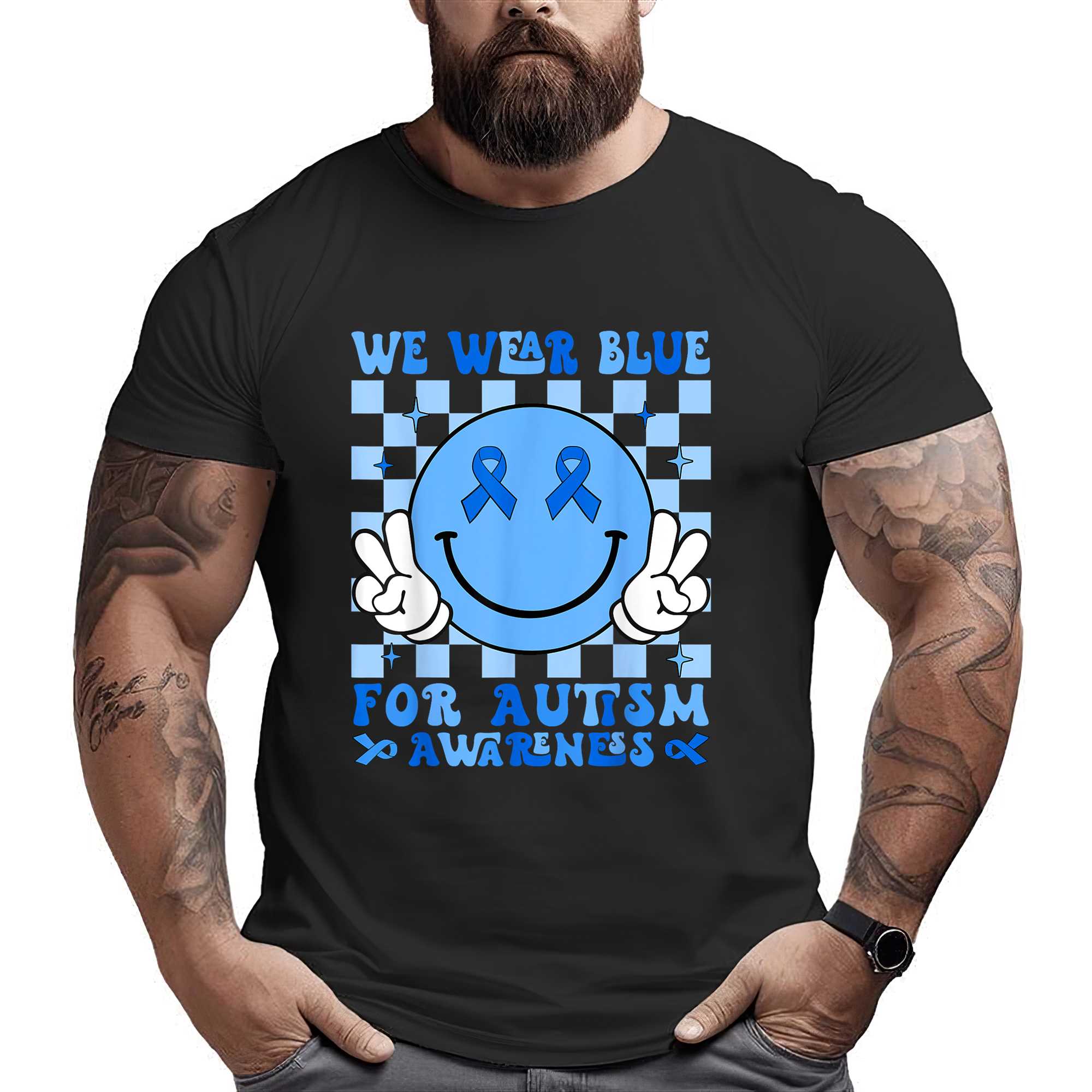 We Wear Blue For Autism Awareness Month Men Women Kid Autism T-shirt