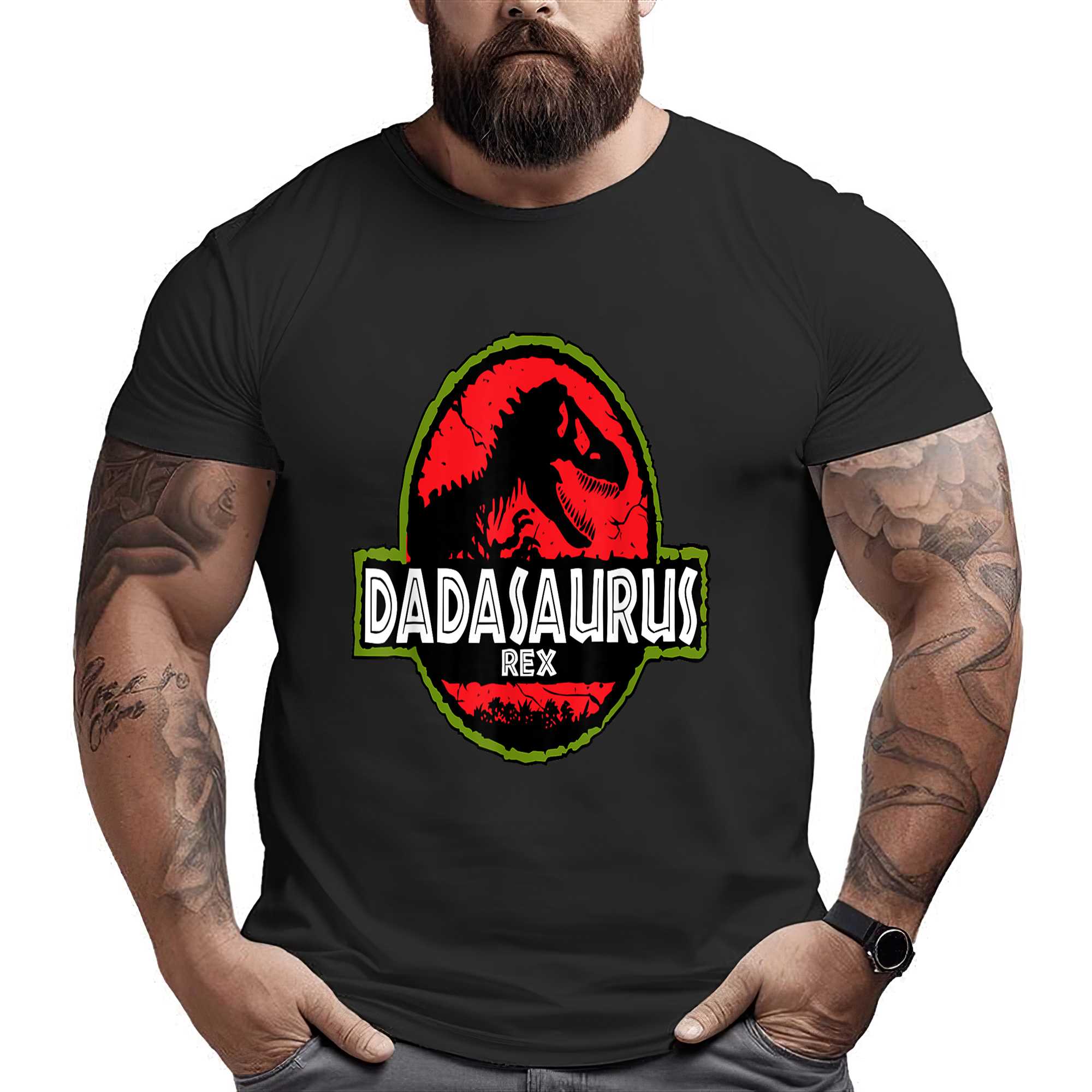 Dadasaurus Dinosaur Rex Father Day For Dad Funny Gift T-shirt