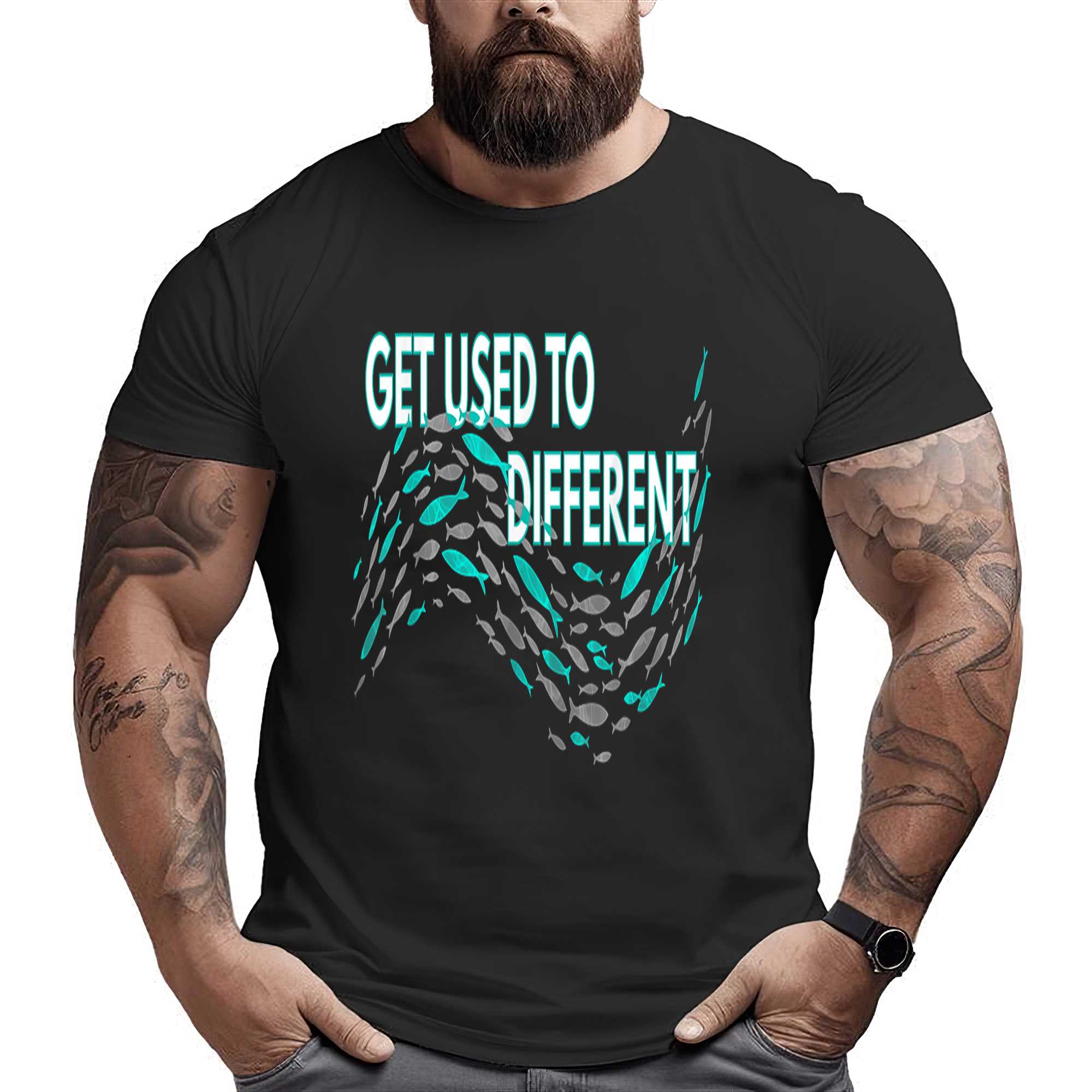 Get Used To Different X Chosen X Fish Against The Current T-shirt