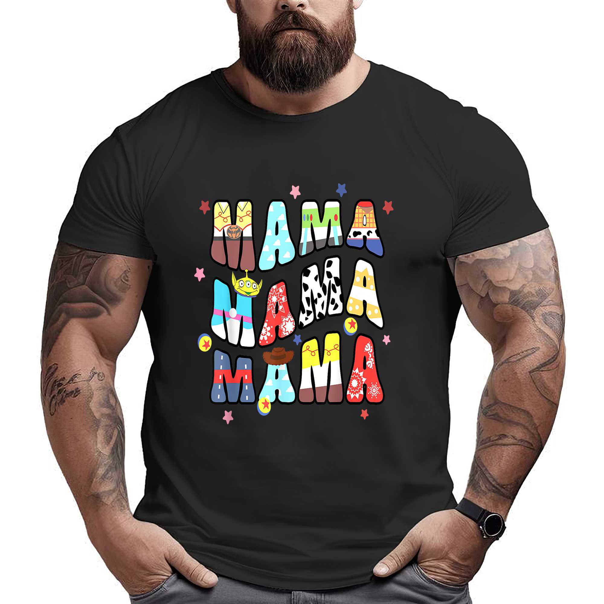 Toy Funny Story Mama Boy Mom Mommy Groovy Happy Mother’s Day T-shirt
