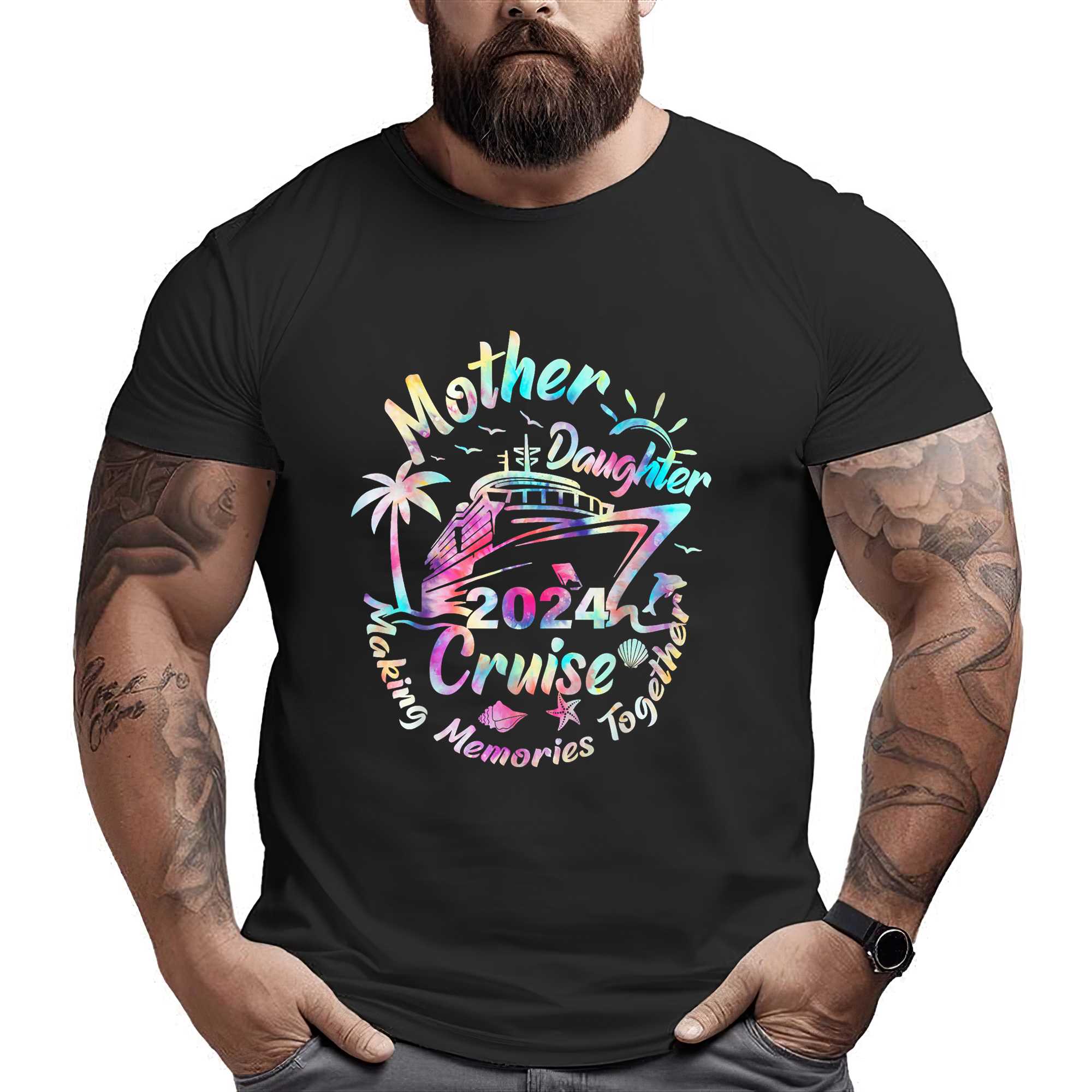 Cruise Mother Daughter Trip 2024 Funny Mom Daughter Vacation T-shirt