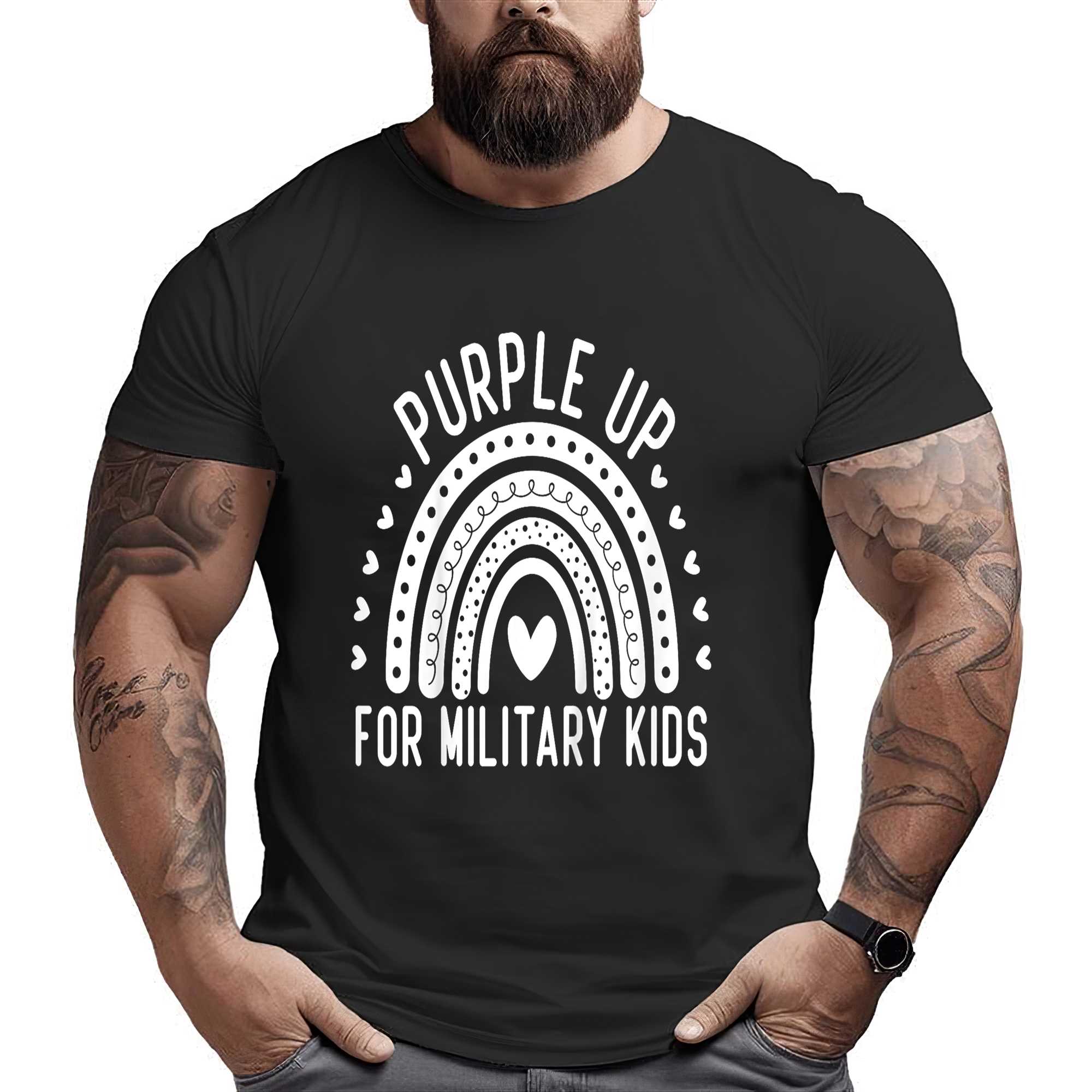 Purple Up For Military Kids T-shirt