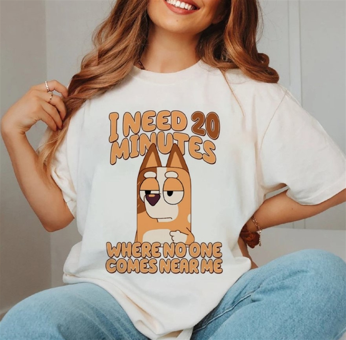 Bluey I Need 20 Minutes Happy Mothers Day Unisex Classic Tshirt Bluey Mom Shirt Best Mom Ever Tee Gift For Her Mothers Day Gift