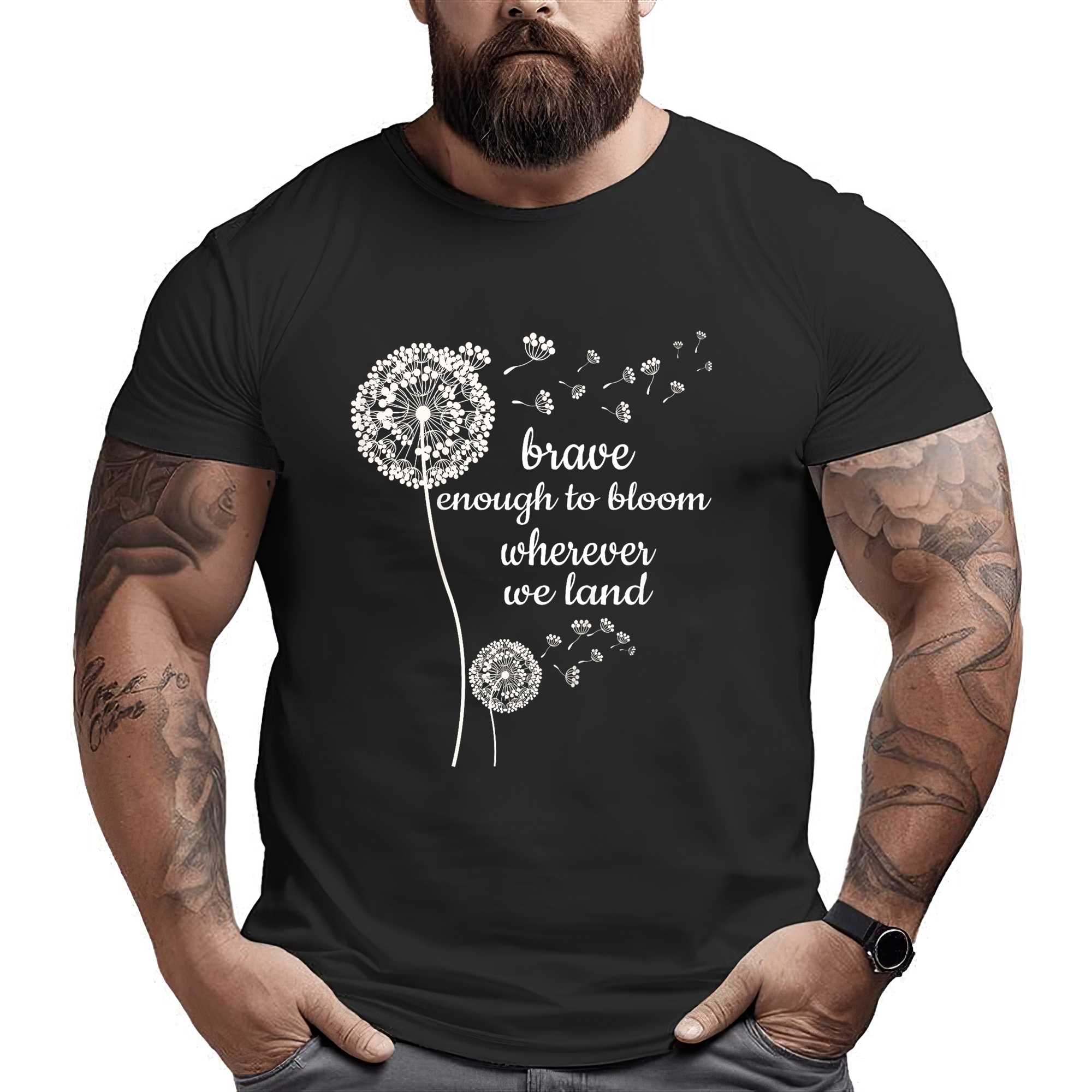 Brave Enough To Bloom Military Kids Month Of Military Child T-shirt