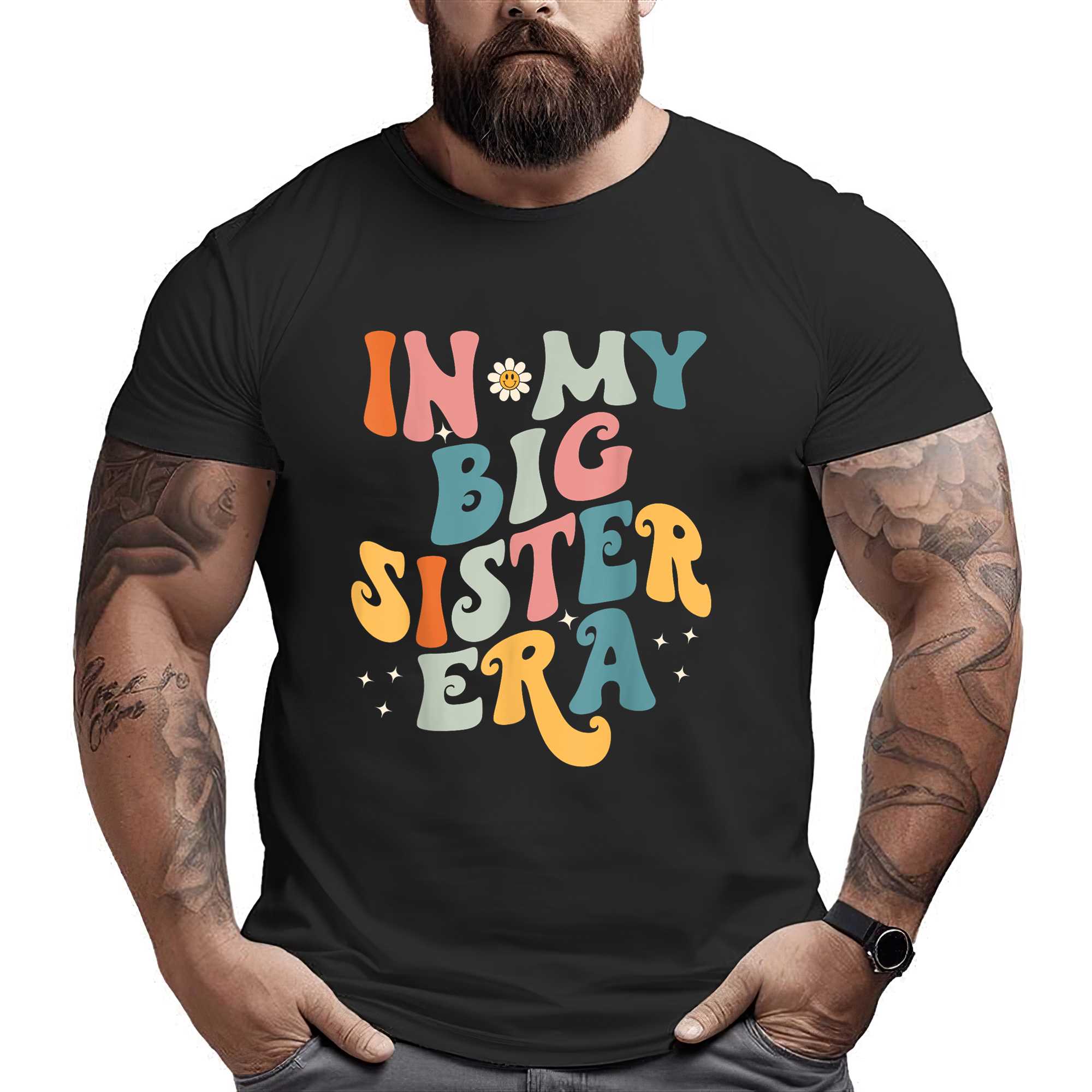 Baby Kids Girls Women Big Sister T-shirt
