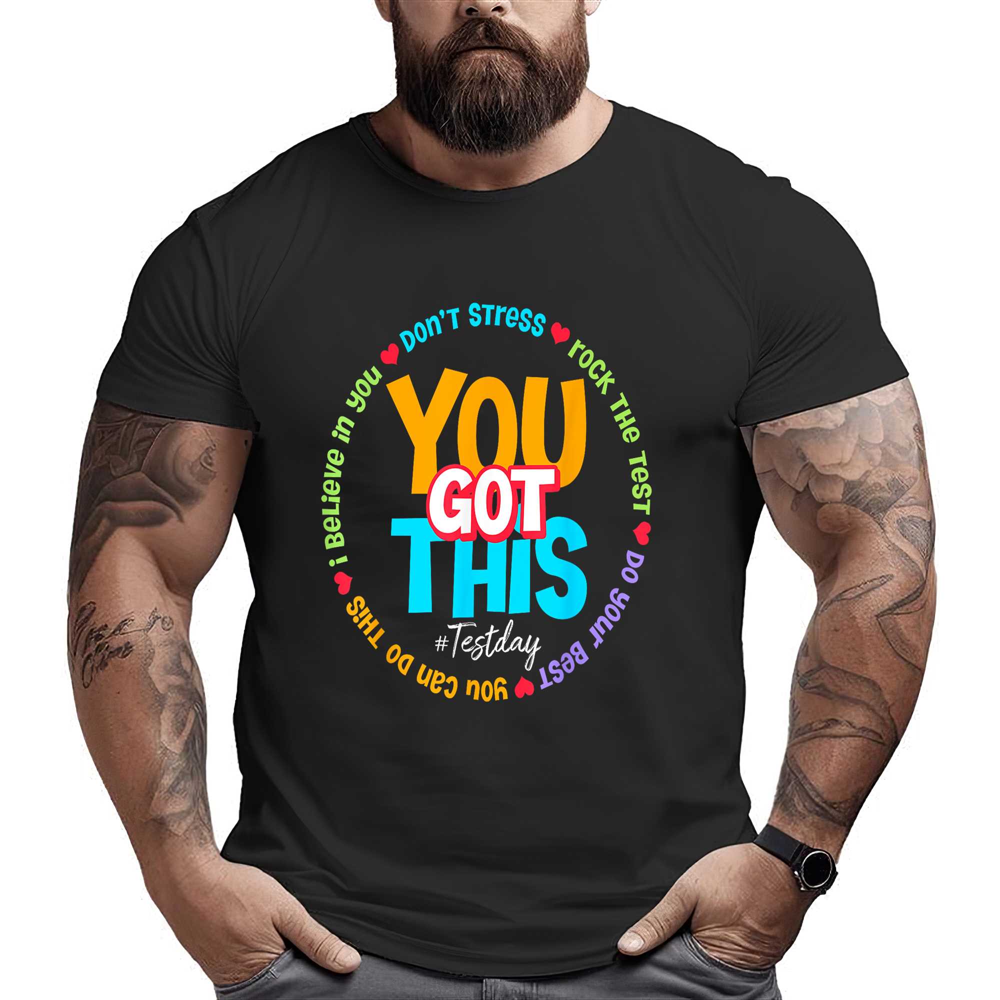 Test Day Rock The Test Teacher Testing Day You Got This T-shirt