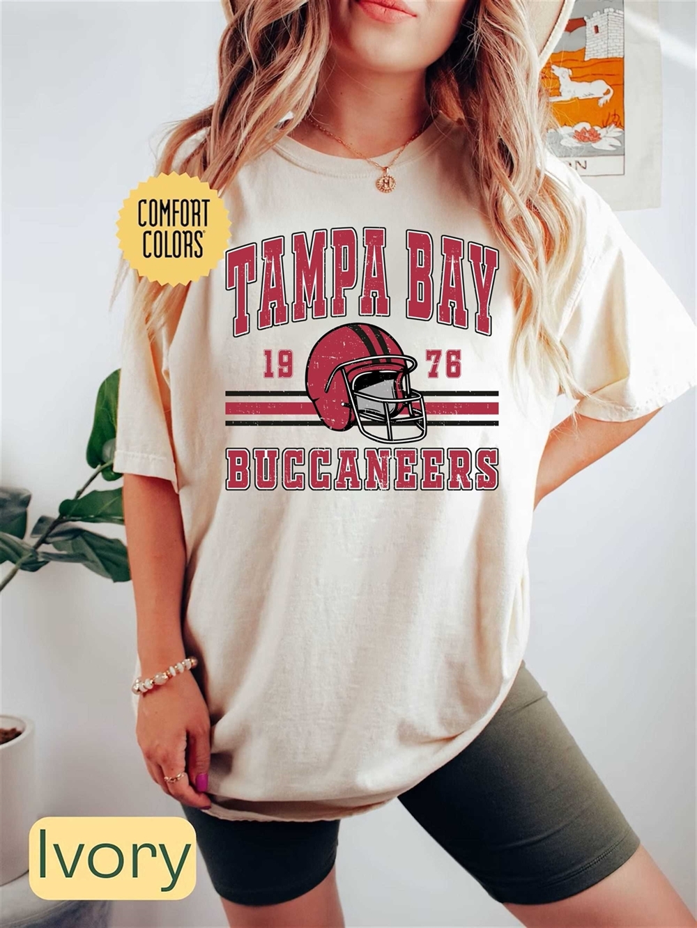 Tampa Bay Football Comfort Colors Shirt Trendy Vintage Retro 80s Style Football Tshirt