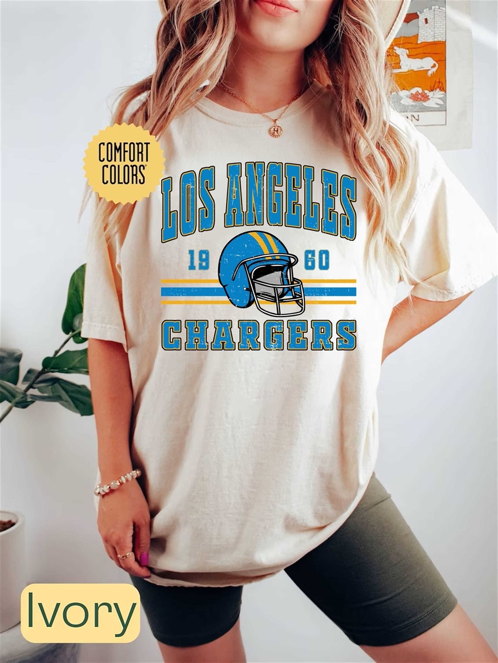 Los Angeles Football Comfort Colors Shirt Trendy Vintage Retro 80s Style Football Tshirt