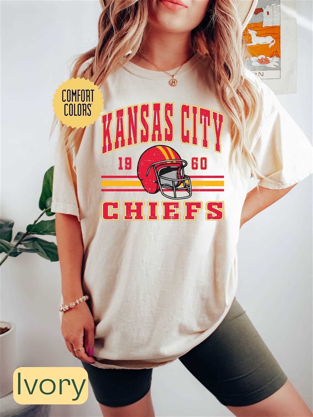 Kansas City Football Comfort Colors Shirt Trendy Vintage Retro 80s Style Football Tshirt