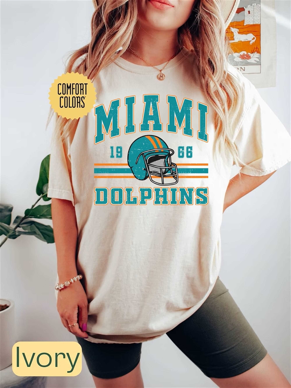 Miami Football Comfort Colors Shirt Trendy Vintage Retro 80s Style Football Tshirt