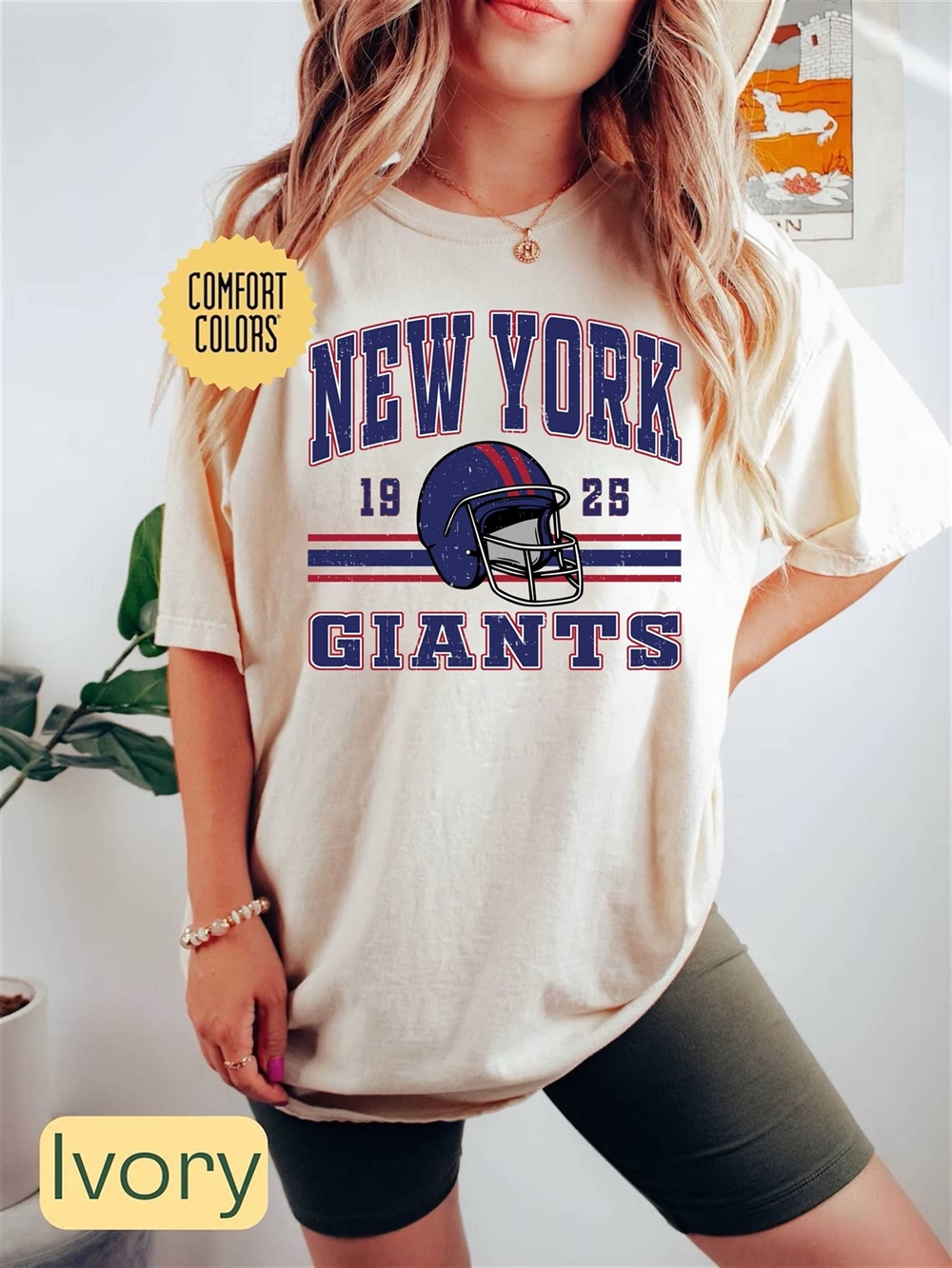 New York Football Comfort Colors Shirt Trendy Vintage Retro 80s Style Football Tshirt