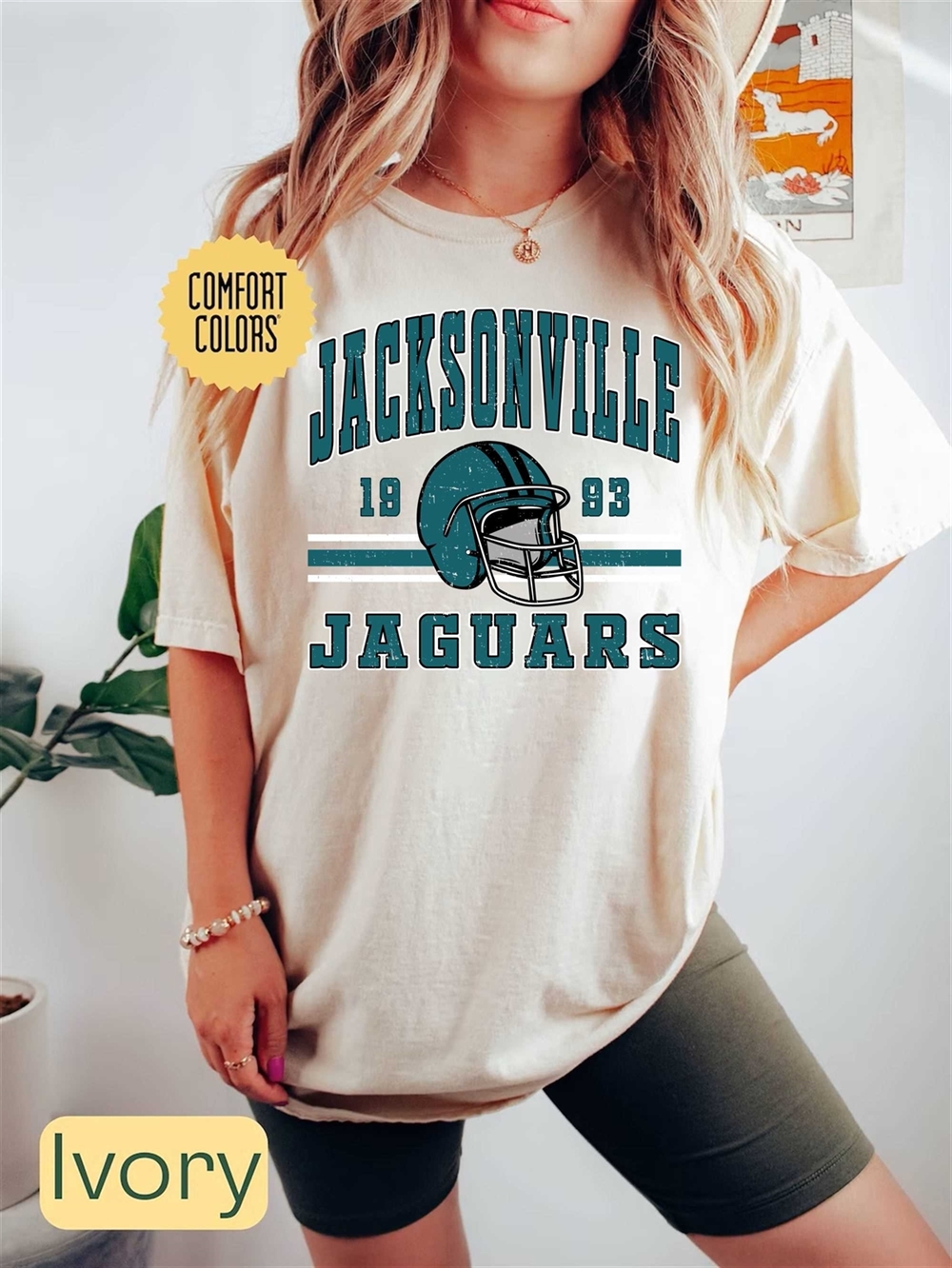 Jacksonville Football Comfort Colors Shirt Trendy Vintage Retro 80s Style Football Tshirt
