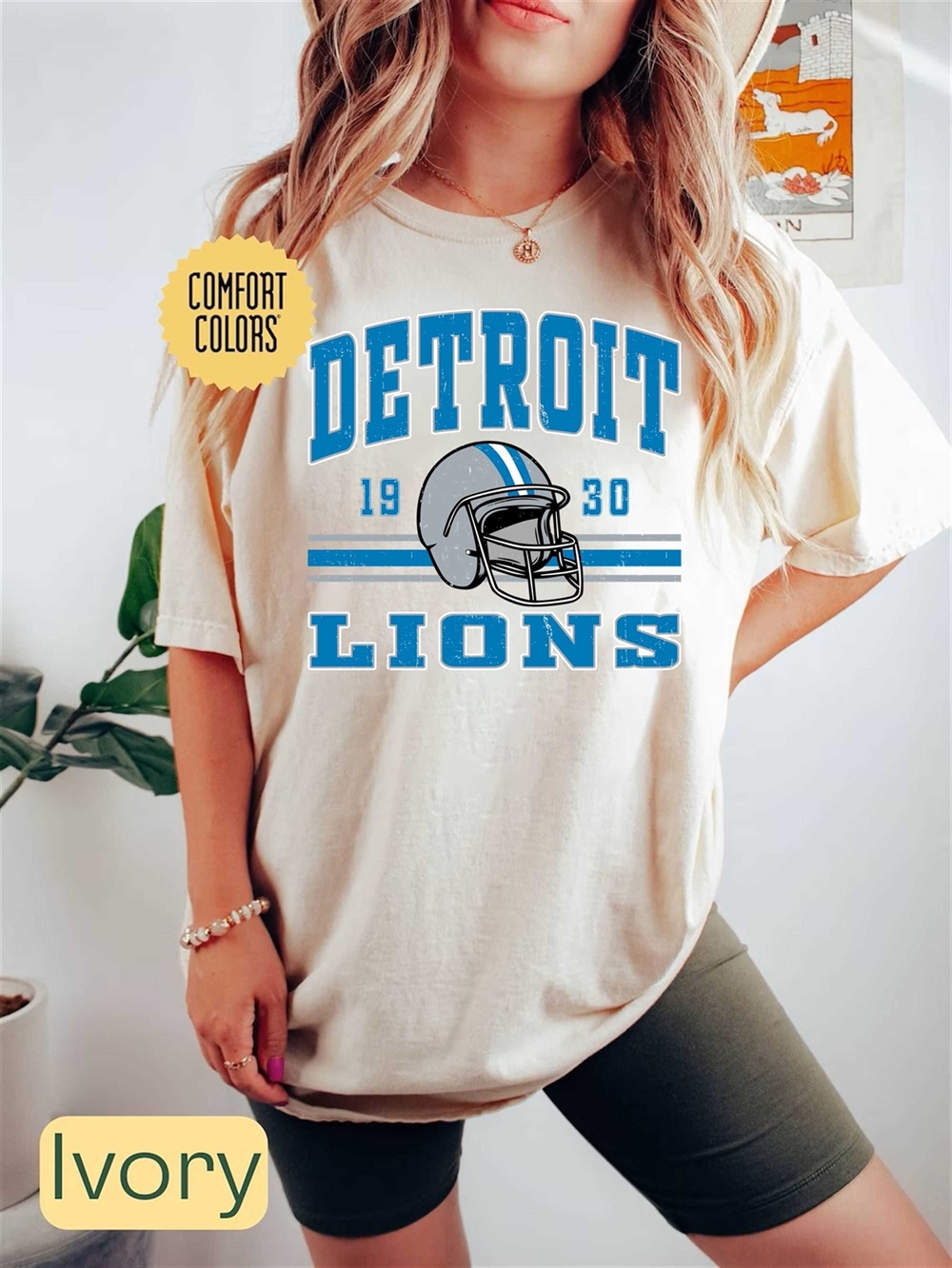 Detroit Football Comfort Colors Shirt Trendy Vintage Retro 80s Style Football Tshirt