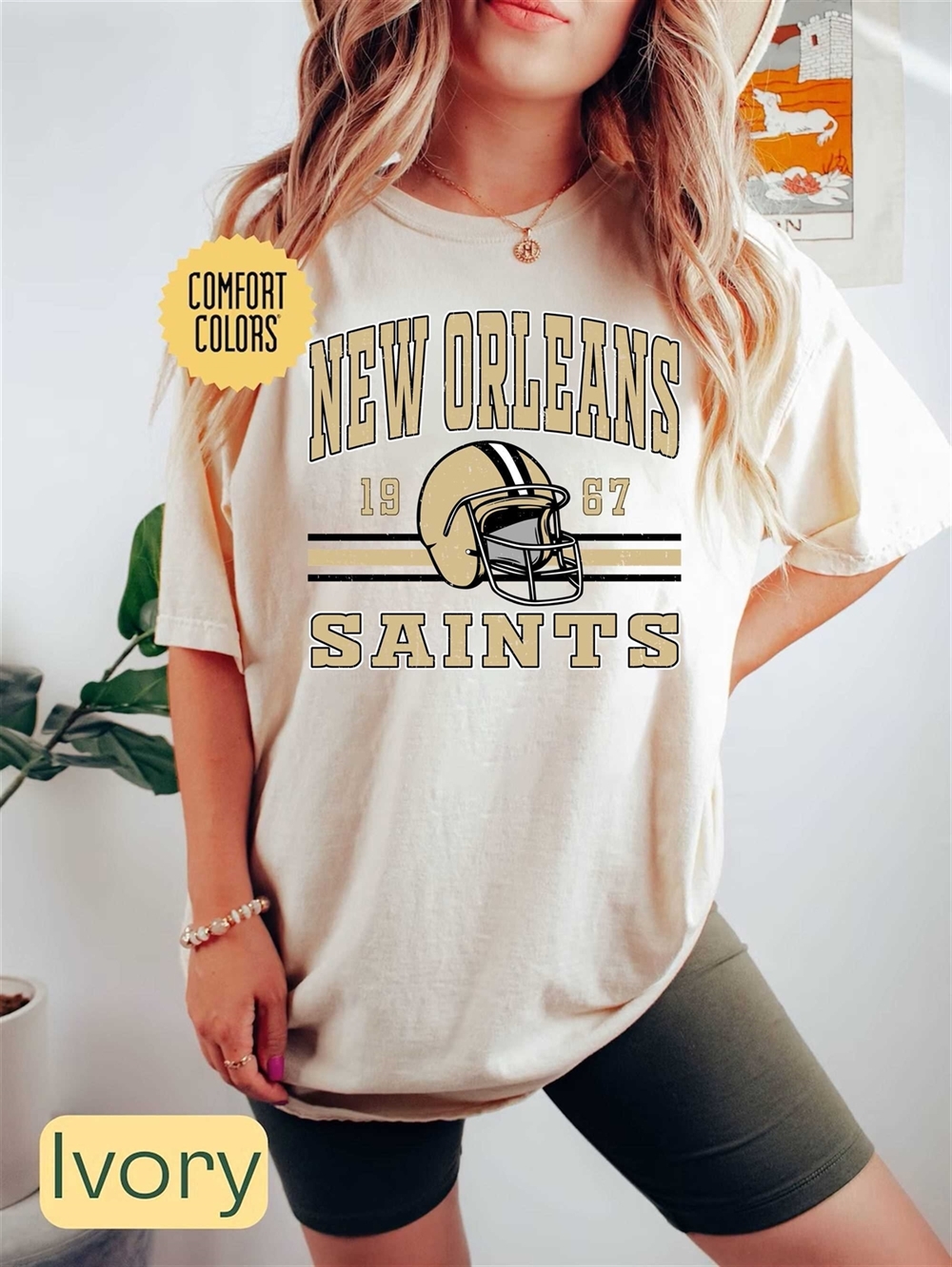 New Orleans Football Comfort Colors Shirt Trendy Vintage Retro 80s Style Football Tshirt