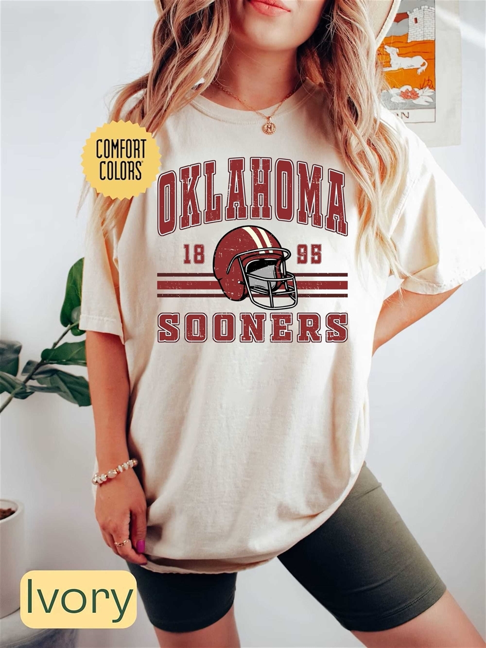 Oklahoma Football Comfort Colors Shirt Trendy Vintage Retro 80s Style Football Tshirt