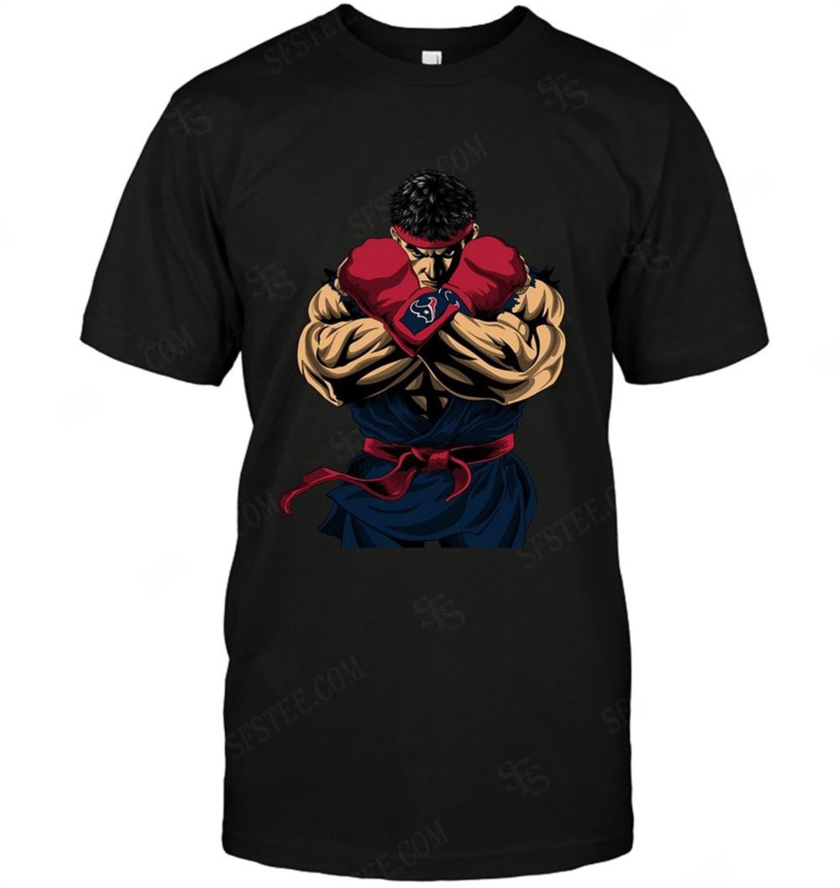 Houston Texans Ryu Nintendo Street Fighter Shirt