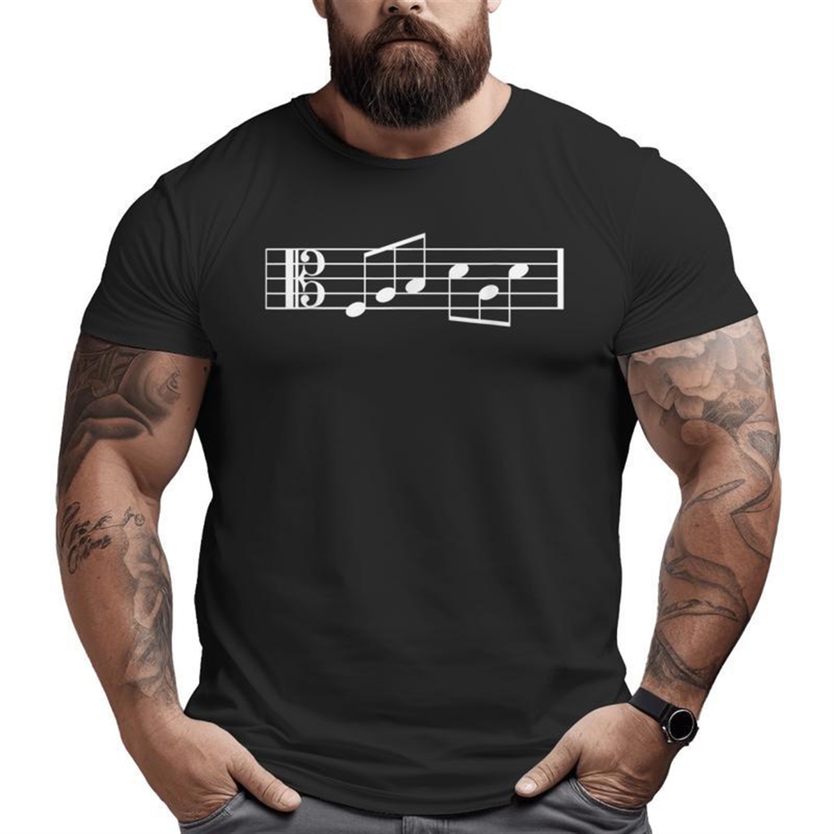 Alto Clef Fab Dad Music Notes Fabulous Fathers Day Big And Tall Men T-shirt