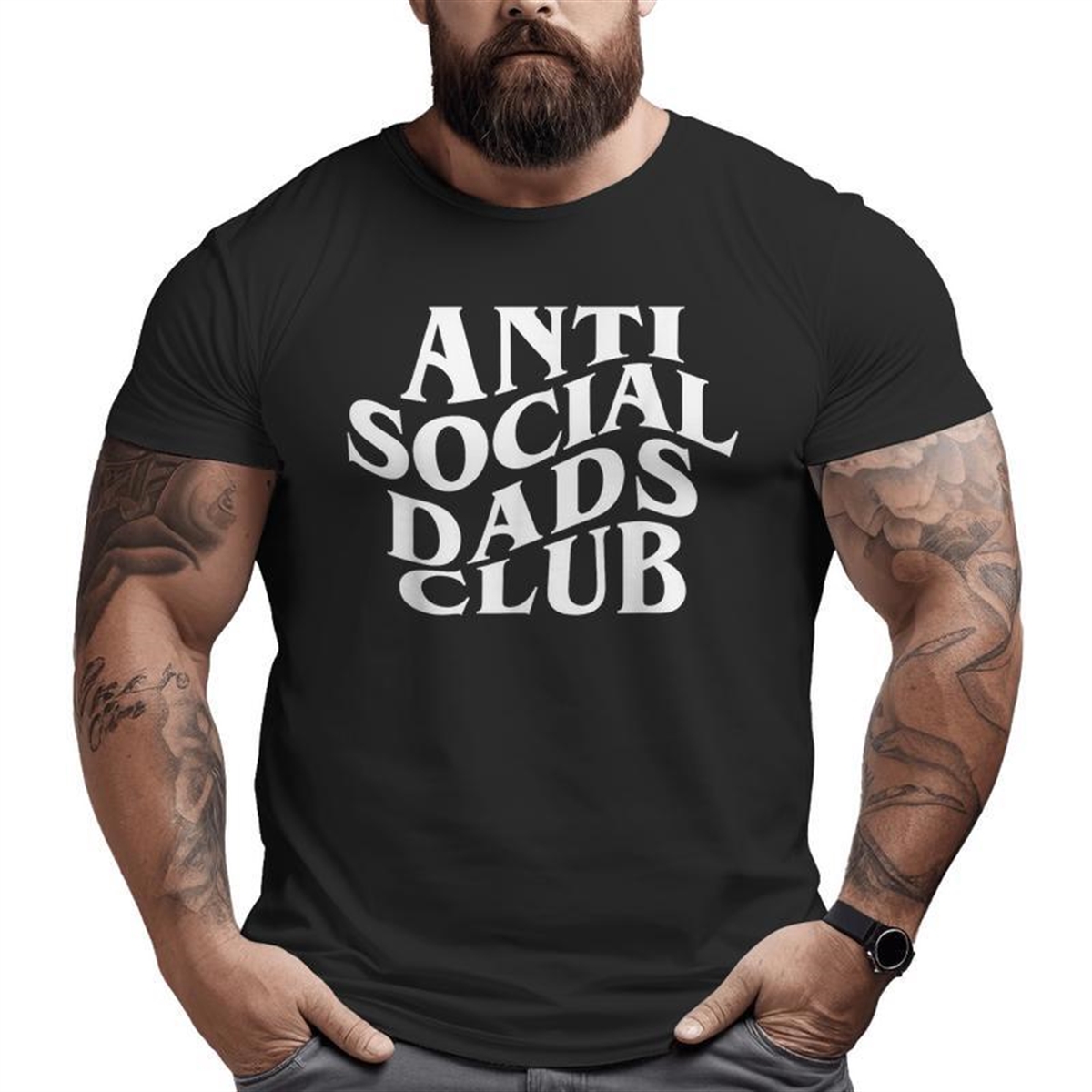 Anti Social Dad Club Father Day Big And Tall Men T-shirt