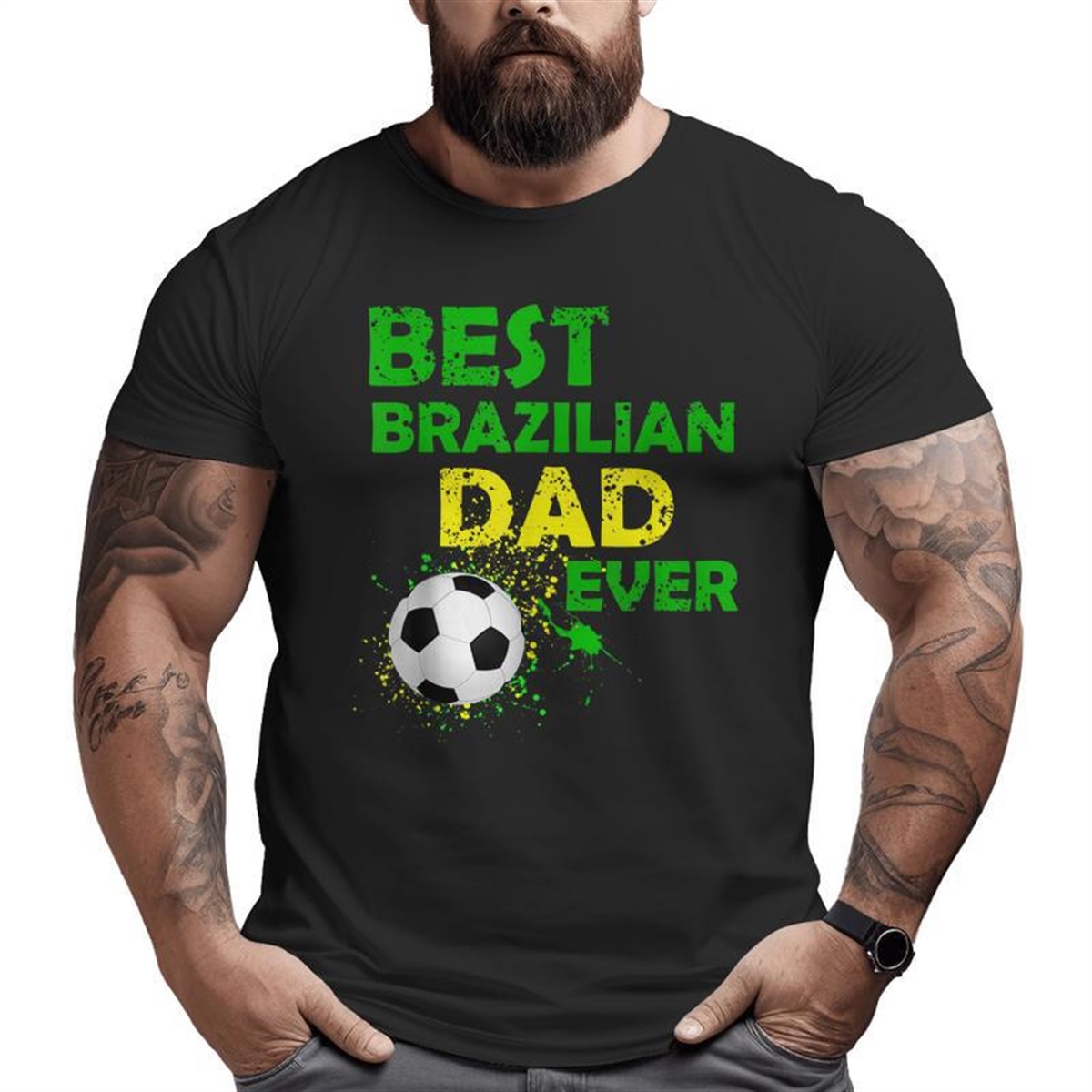 Best Brazilian Dad Ever Father’s Day I Love My Daddy Big And Tall Men T-shirt