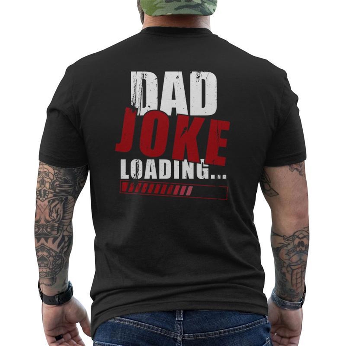 Dad Joke Loading Father’s Day Mens Back Print T-shirt