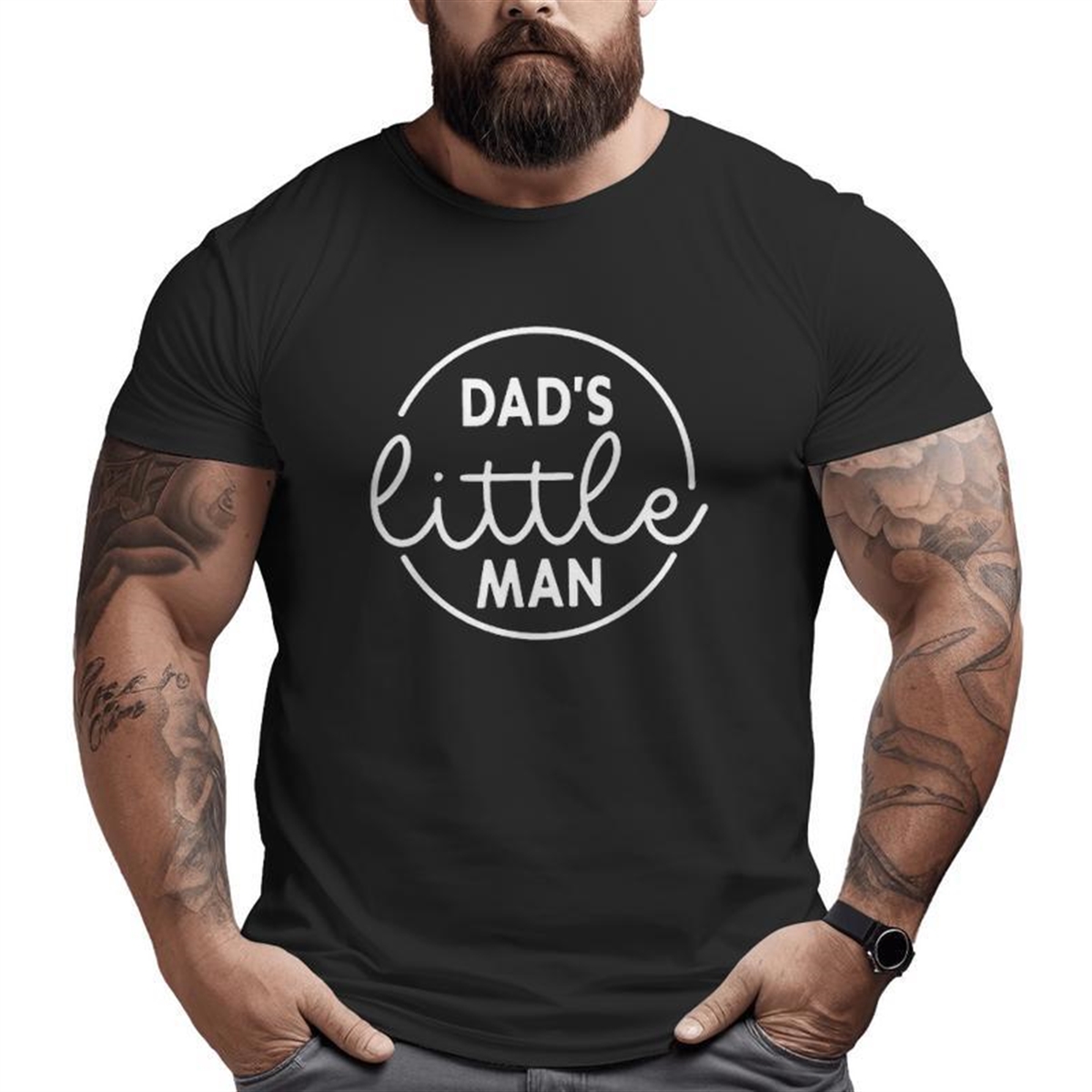 Dad’s Little Man Father’s Day Dad Daddy Son Big And Tall Men T-shirt