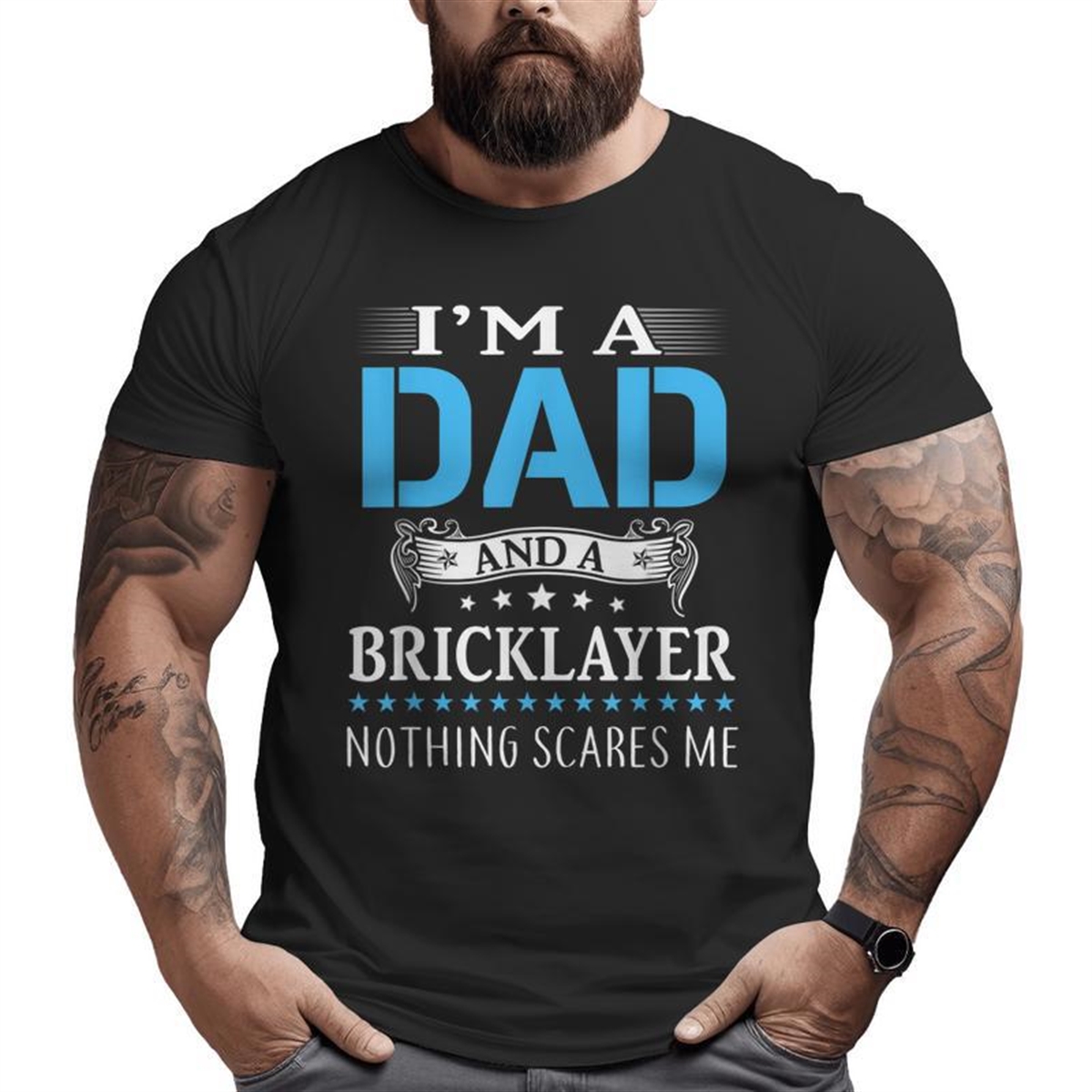 I’m A Dad And Bricklayer For Men Father Big And Tall Men T-shirt