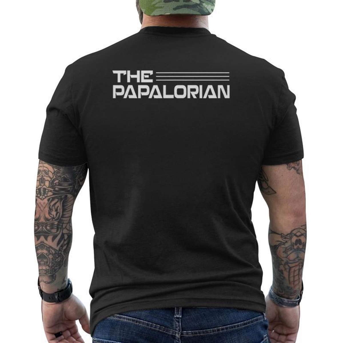 The Papalorian Father’s Day Costume Mens Back Print T-shirt