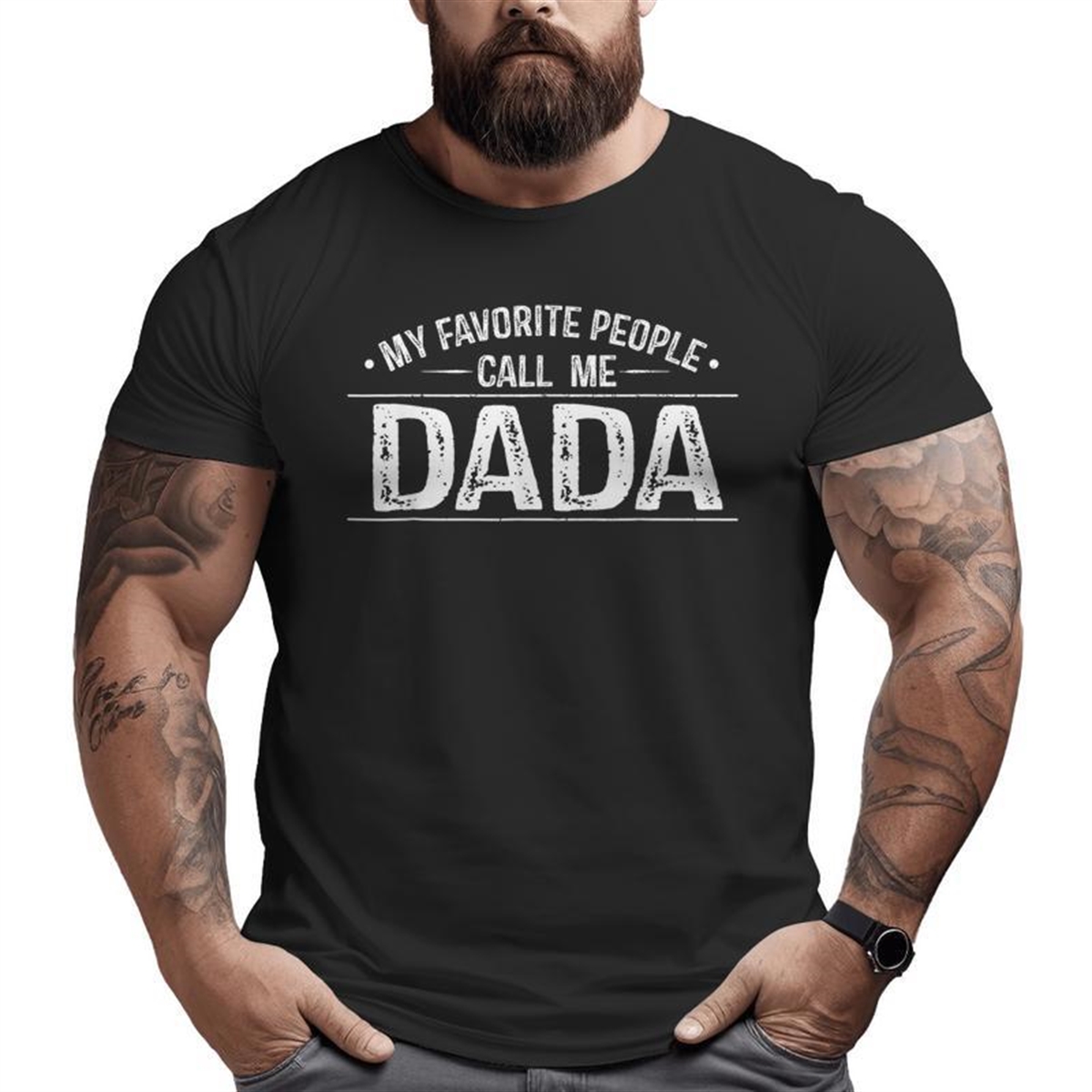 Vintage My Favorite People Call Me Dada Fathers Day Mens Big And Tall Men T-shirt