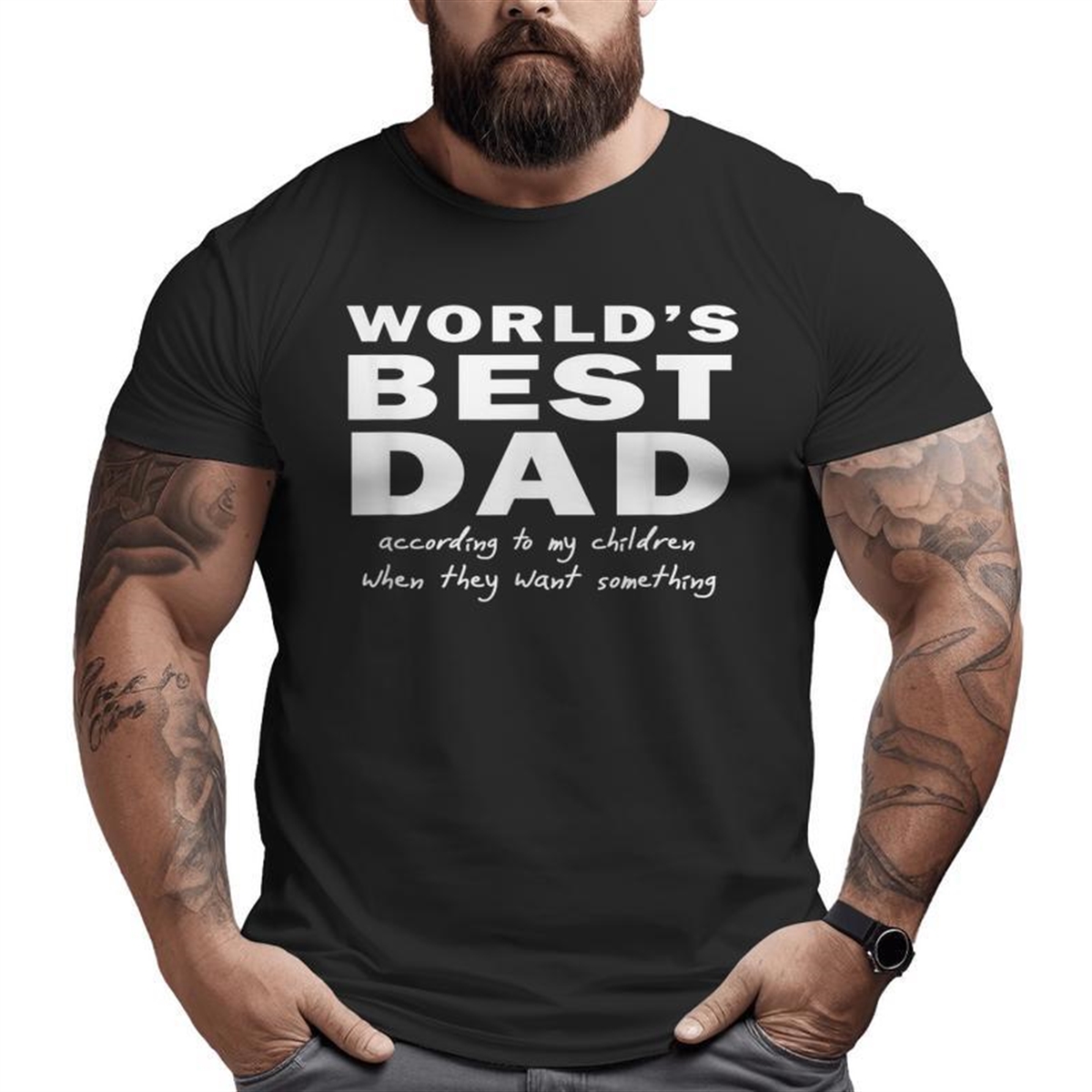 World’s Best Dad Father’s Day 2019 Dad Big And Tall Men T-shirt