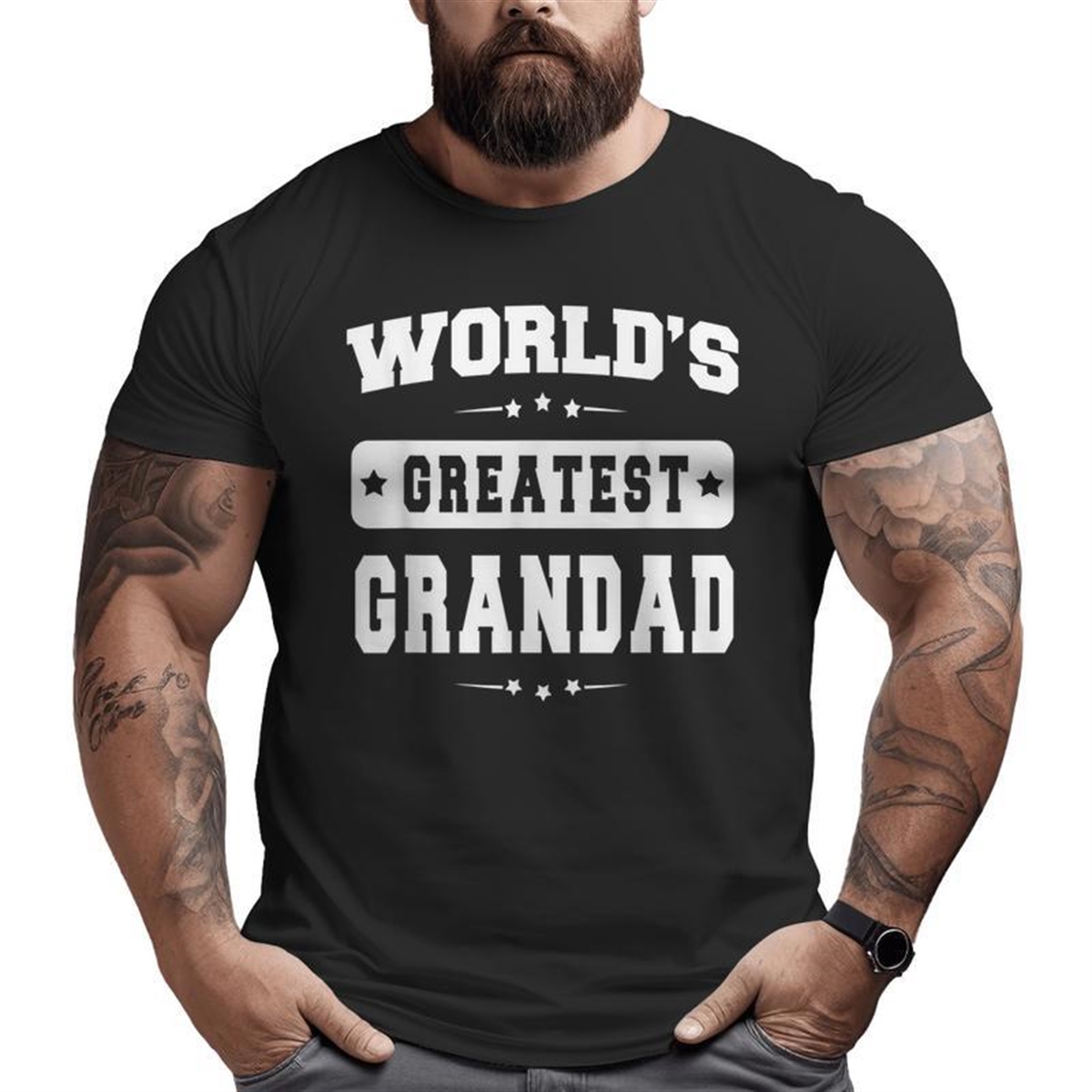 World’s Greatest Grandad Father’s Day Grandpa Grandpa Big And Tall Men T-shirt