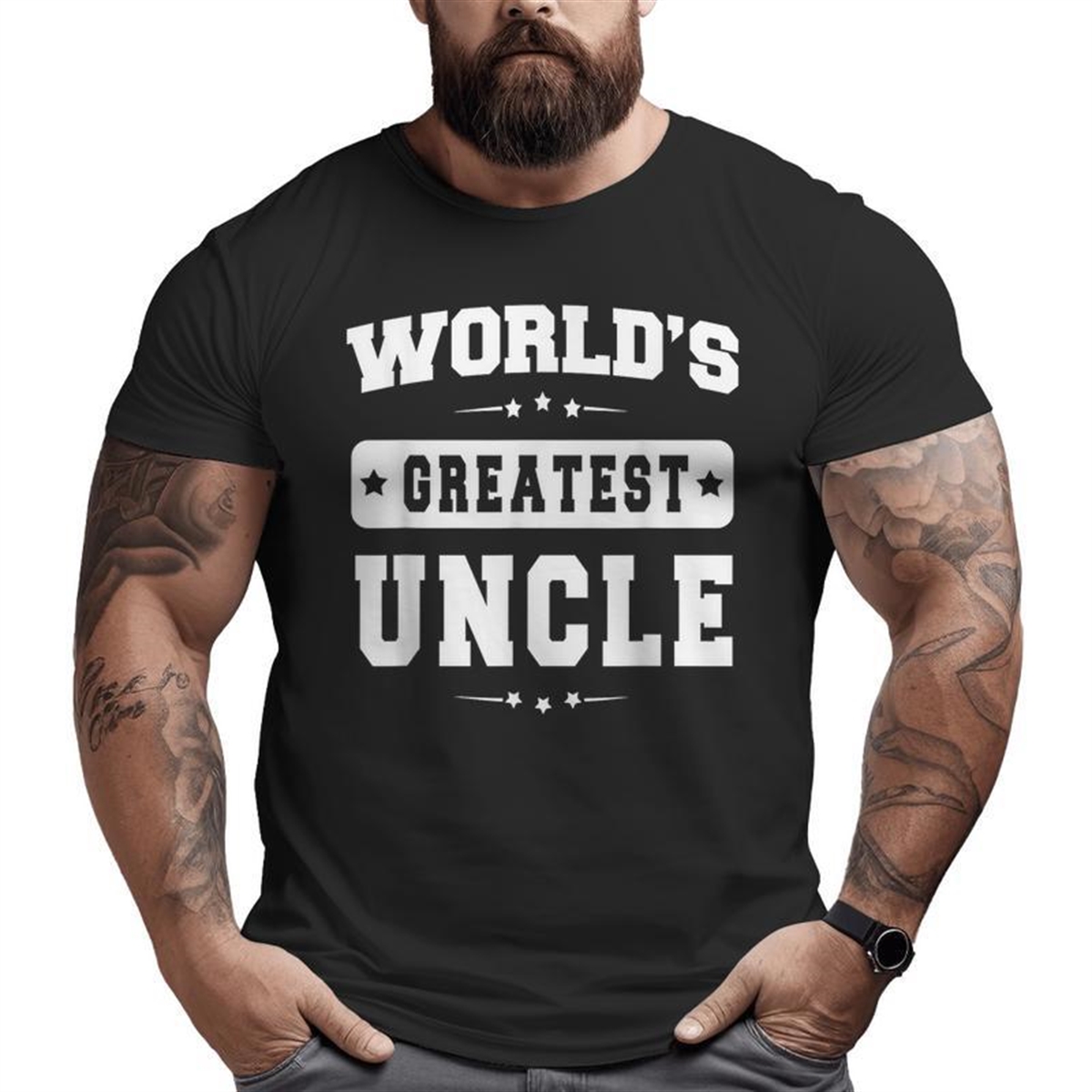 World’s Greatest Uncle Father’s Day Grandpa Men Big And Tall Men T-shirt