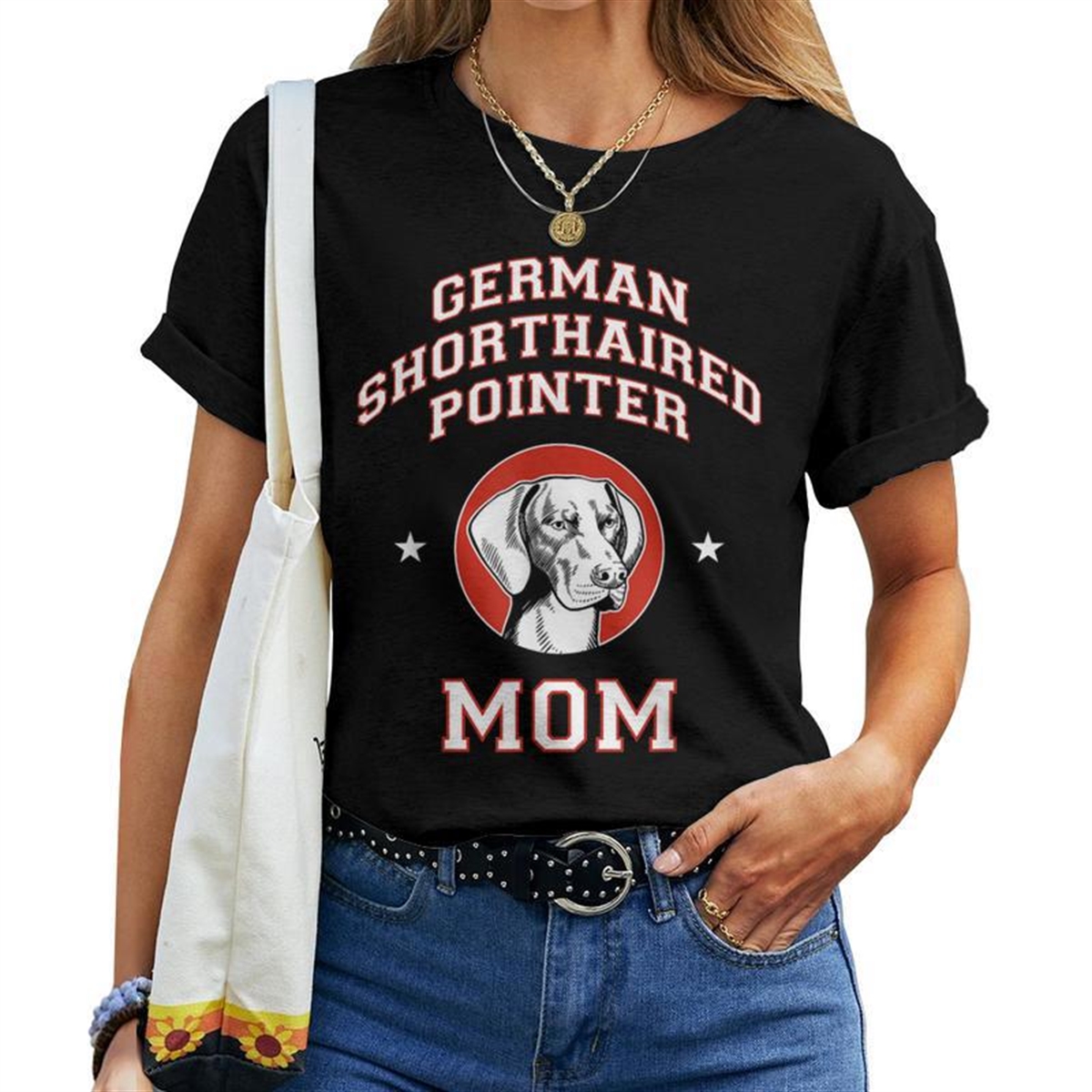 German Shorthaired Pointer Mom Dog Mother Women T-shirt