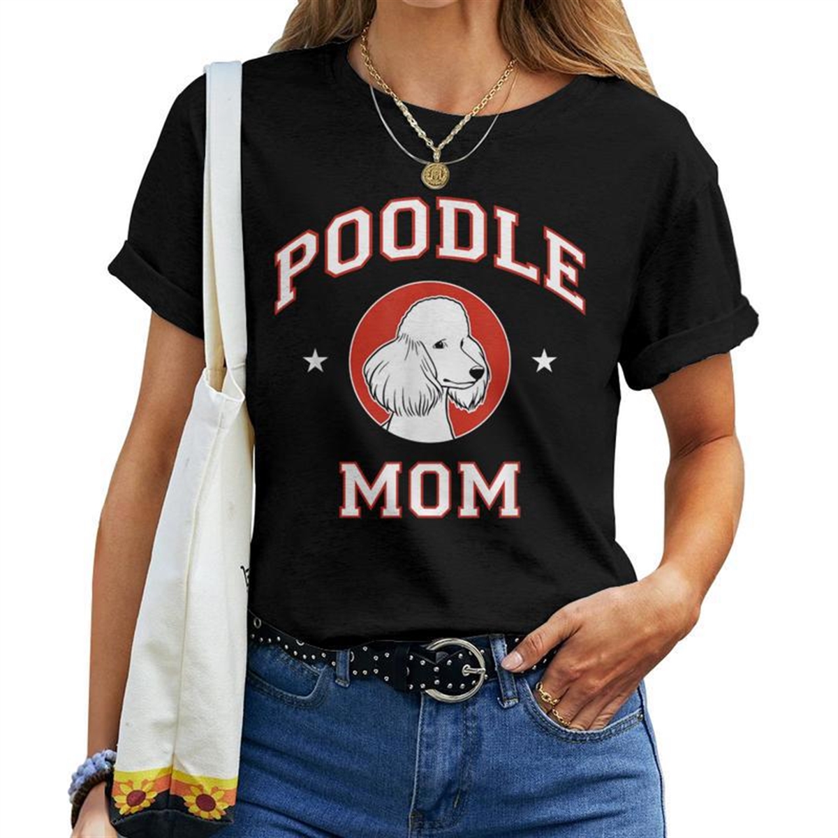 Poodle Mom Dog Mother Women T-shirt