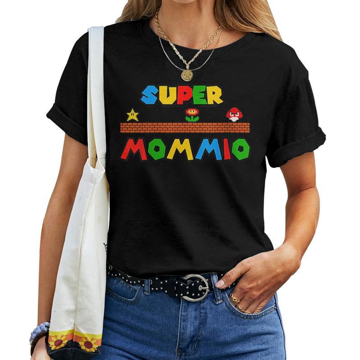Supermommio Mom Mommy Mother Video Game Lovers Women T-shirt