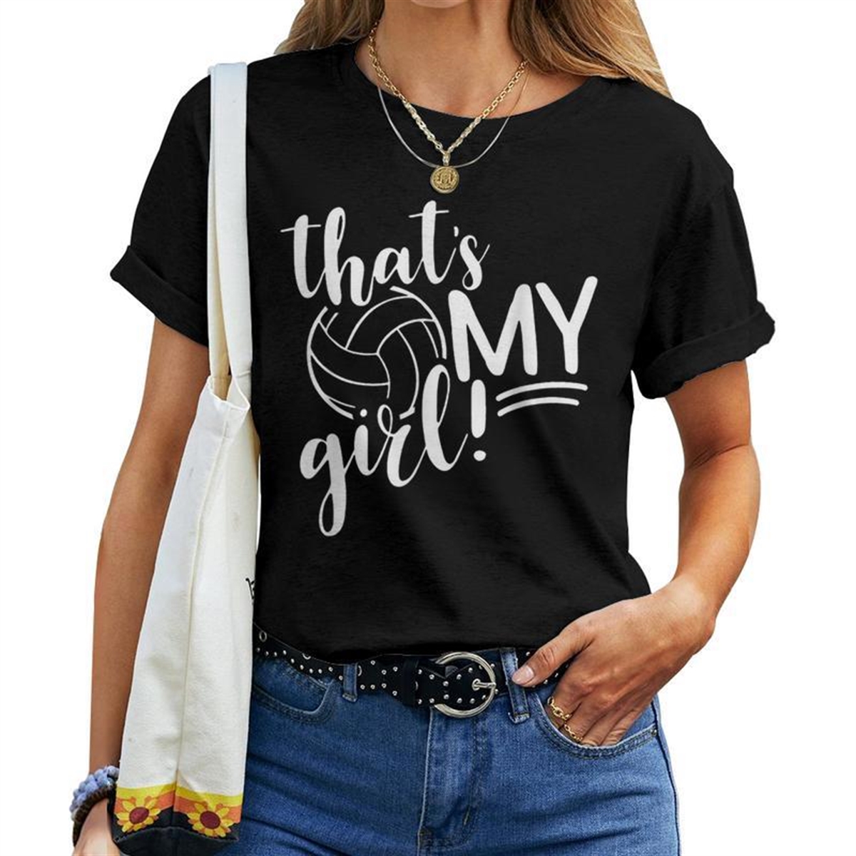 That’s My Girl Proud Volleyball Mom Volleyball Mother Women T-shirt