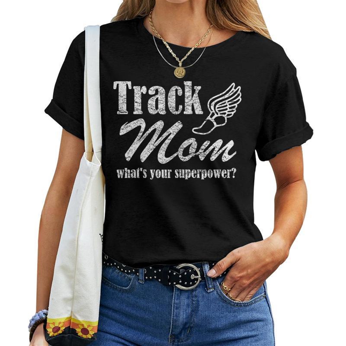Track Mom What’s Your Superpower Track & Field Women T-shirt